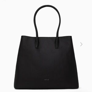 KRISTA VEGAN SATCHEL - PURITY (black)